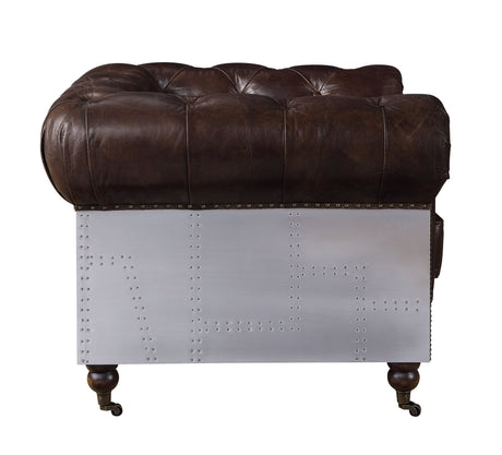 Aberdeen Sofa 56590 Vintage Brown Top Grain Leather | Acme - 56590 - Home Elegance USA - 3