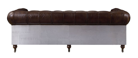 Aberdeen Sofa 56590 Vintage Brown Top Grain Leather | Acme - 56590 - Home Elegance USA - 4