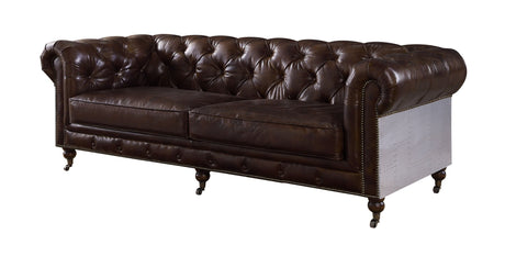 Aberdeen Sofa 56590 Vintage Brown Top Grain Leather | Acme - 56590 - Home Elegance USA - 1