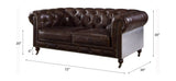 Aberdeen Loveseat 56591 Vintage Brown Top Grain Leather | Acme | Home Elegance USA