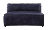 Birdie Modular - Armless Loveseat 56596 Vintage Blue Top Grain Leather | Acme | Home Elegance USA