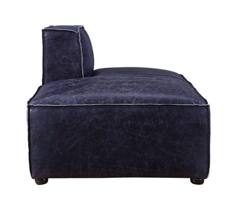 Acme - Birdie Modular - Chaise 56598 Vintage Blue Top Grain Leather