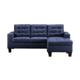 Acme - Earsom Reversible Sofa & Ottoman 56650 Blue Linen