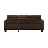 Acme - Earsom Reversible Sofa & Ottoman 56655 Brown Linen