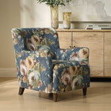 Lainey Floral Upholstered Armchair - Blue by Uttermost - View 3