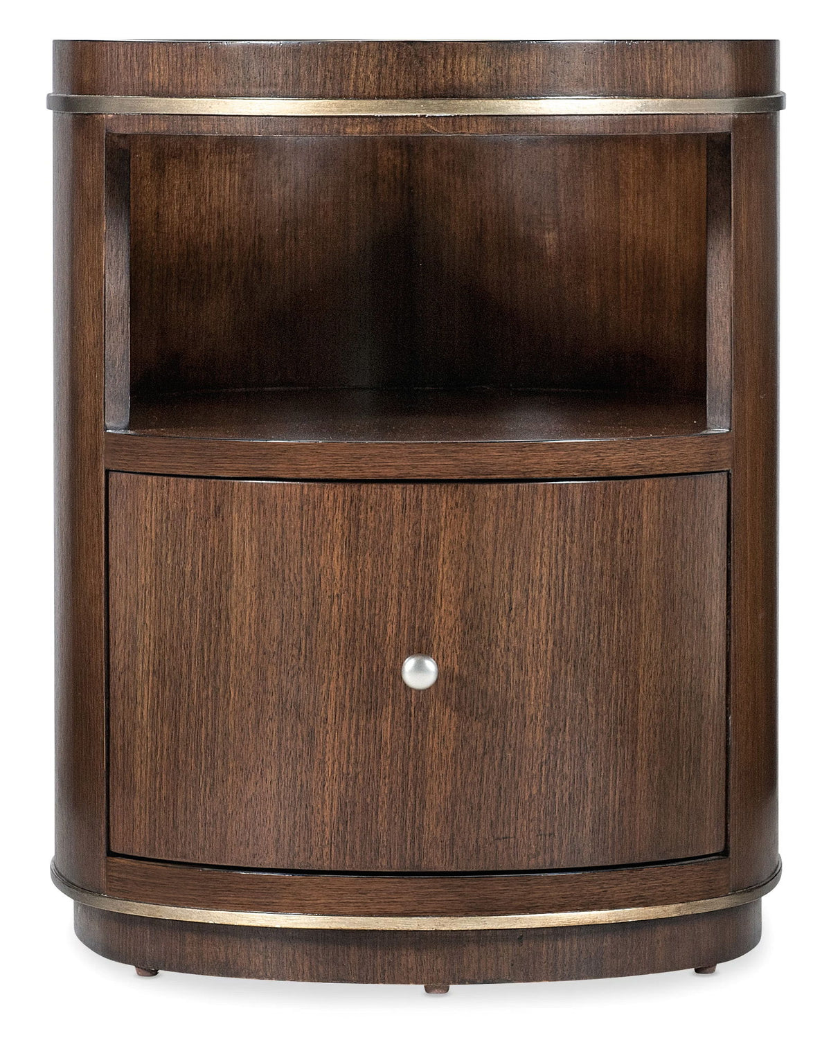 Melange Contours Side Table - Dark Brown by Hooker Furniture - View 5