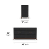 Waterfall Dresser - Deep Ebony | Flexsteel