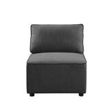 Acme - Silvester Modular - Armless Chair 56873 Gray Fabric