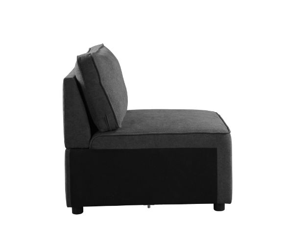 Acme - Silvester Modular - Armless Chair 56873 Gray Fabric
