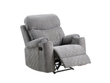 Acme - Aulada Glider Recliner 56902 Gray Fabric