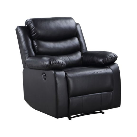 Acme - Eilbra Power Motion Recliner 56910 Black Synthetic Leather