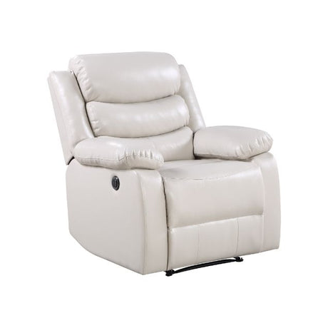 Acme - Eilbra Power Motion Recliner 56911 Beige Synthetic Leather