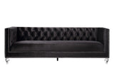 Acme - Heibero Sofa W/2 Pillows (Same Lv01403) 56995 Black Velvet