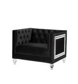 Acme - Heibero Chair (Same Lv01405) 56997 Black Velvet