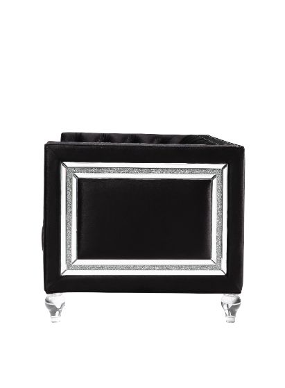 Acme - Heibero Chair (Same Lv01405) 56997 Black Velvet