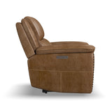 Beau Power Recliner With Power Headrest - Silt | Flexsteel