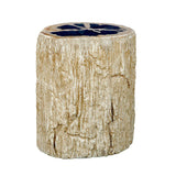 Arco Petrified Wood Top Accent Table Black / White - Beige by Uttermost - View 5