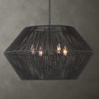 Suva 4 Light Rope Pendant - Black by Uttermost - View 1
