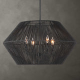 Suva 4 Light Rope Pendant - Black by Uttermost - View 1