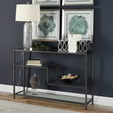 Leo Industrial Console Table - Silver by Uttermost - View 4