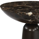 Hastings Marble Accent Table - Dark Brown by Uttermost - View 5