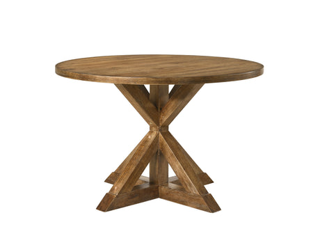 Wallace II Weathered Oak 5PCs Dining Room Set - sold by Home Elegance USA
