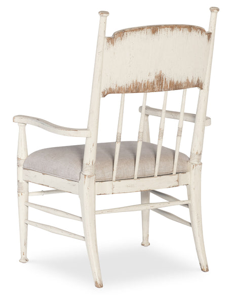 Americana Upholstered Seat Arm Chair (Set of 2) - White by Hooker Furniture - View 8