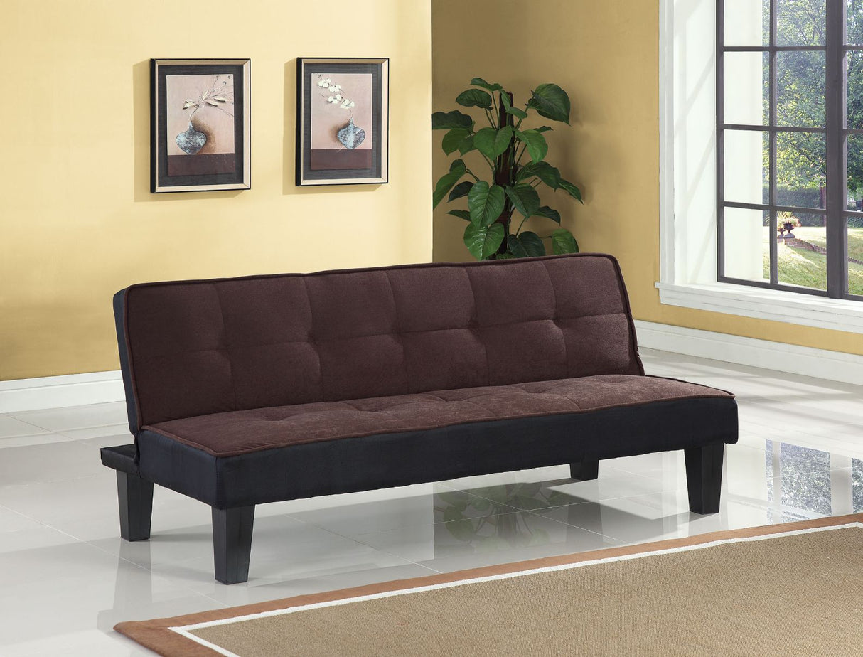 Acme - Hamar Adjustable Sofa 57028 Chocolate Flannel Fabric