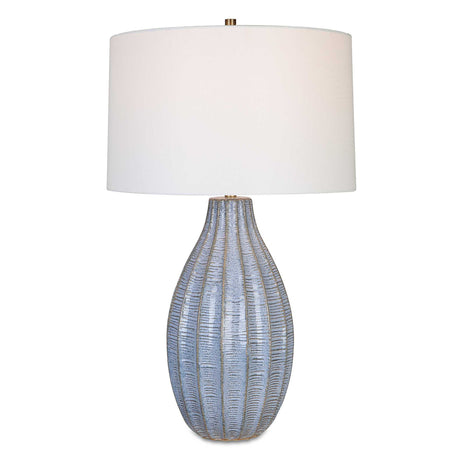 Veston Blue Glaze Table Lamp - Light Blue by Uttermost - View 1