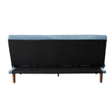 Acme - Yolandi Adjustable Sofa 57202 Teal Velvet & Dark Walnut Finish