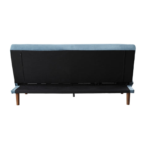 Acme - Yolandi Adjustable Sofa 57202 Teal Velvet & Dark Walnut Finish