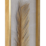 Palma Leaf Shadow Box (Set of 3) - Gold / White by Uttermost - View 5