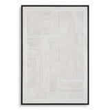 Clean Slate Slate Hand Painted Canvas - Dark Gray by Uttermost - View 1