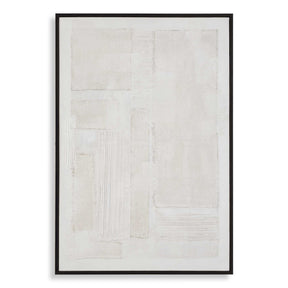 Clean Slate Slate Hand Painted Canvas - Dark Gray by Uttermost - View 1