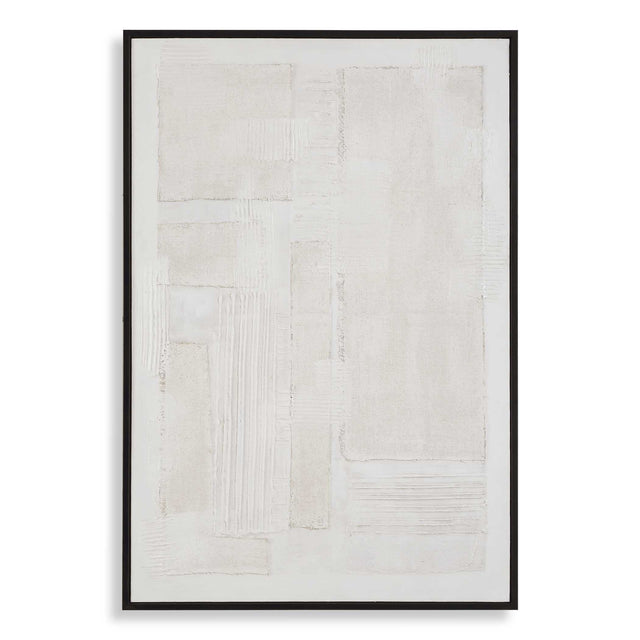 Clean Slate Slate Hand Painted Canvas - Dark Gray by Uttermost - View 1