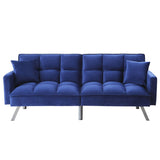 Acme - Mecene Adjustable Sofa 57305 Blue Velvet