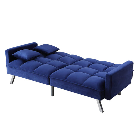 Acme - Mecene Adjustable Sofa 57305 Blue Velvet