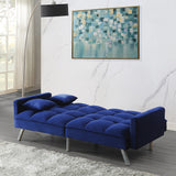 Acme - Mecene Adjustable Sofa 57305 Blue Velvet