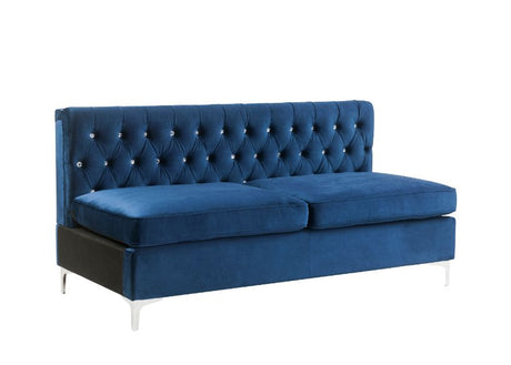 Acme - Jaszira Modular - Armless Sofa 57342 Blue Velvet