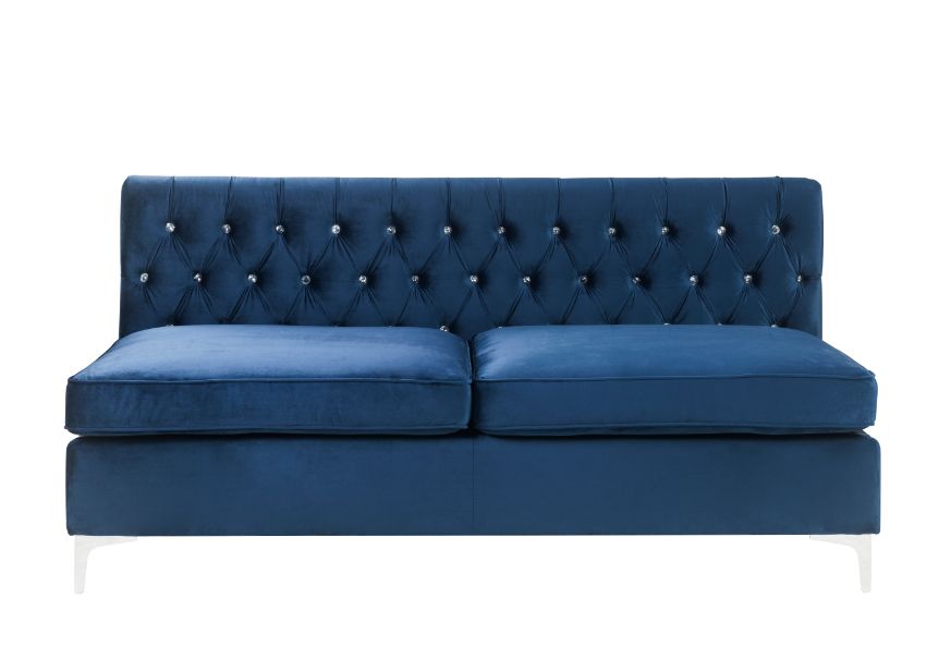 Acme - Jaszira Modular - Armless Sofa 57342 Blue Velvet