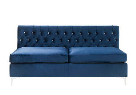 Acme - Jaszira Modular - Armless Sofa 57342 Blue Velvet