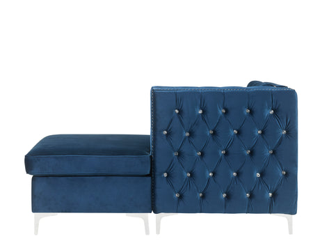 Acme - Jaszira Modular - Chaise 57343 Blue Velvet