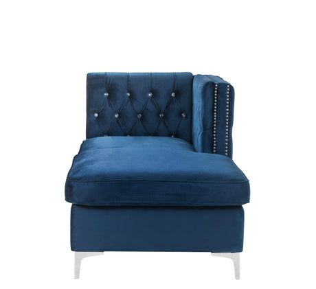 Acme - Jaszira Modular - Chaise 57343 Blue Velvet