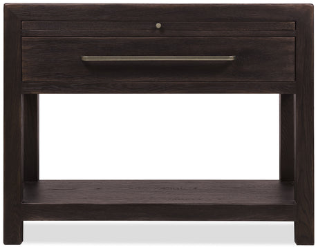 Driftwood One-Drawer Nightstand With Stone Burnt Timber - Black by Hooker Furniture - View 5