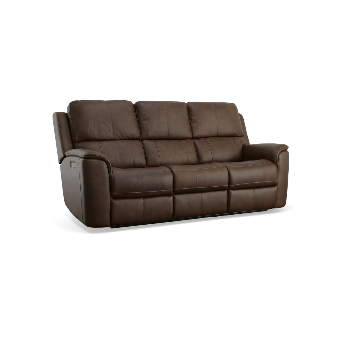Henry Power Reclining Sofa With Power Headrests & Lumbar - Burnt Umber | Flexsteel