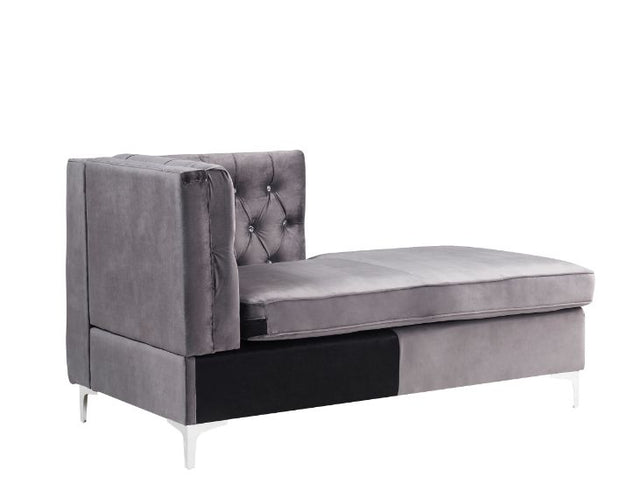 Acme - Jaszira Modular - Chaise 57373 Gray Velvet