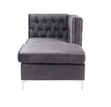 Acme - Jaszira Modular - Chaise 57373 Gray Velvet