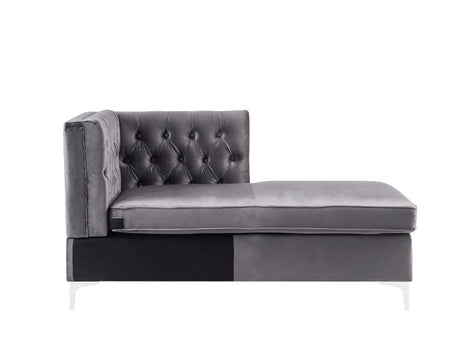 Acme - Jaszira Modular - Chaise 57373 Gray Velvet