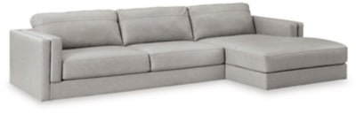 Ashley Glacier Amiata 57404S2 2 - Piece Sectional with Chaise - Leather | Home Elegance USA