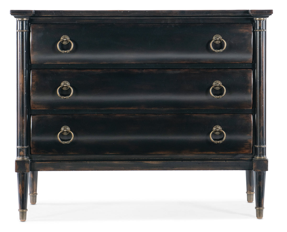 Charleston Three Drawer Chest, Armoire Base - Black by Hooker Furniture - View 4